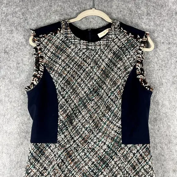 Tory Burch Tweed Pencil Dress Women 10 Textured Academia Career Old Money NEW - Picture 3 of 16